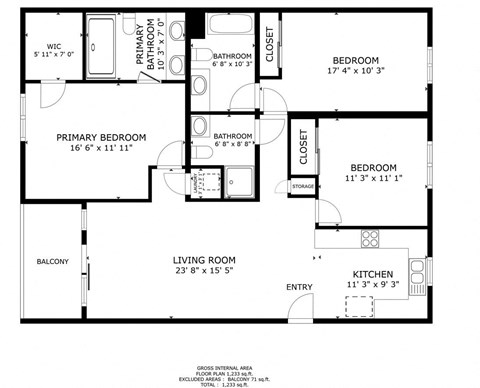 3x3 C1 Floorplan